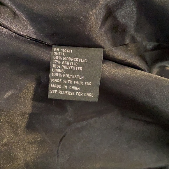 Incognita Faux Fur Hip length Ombré Grey - Picture 5 of 5